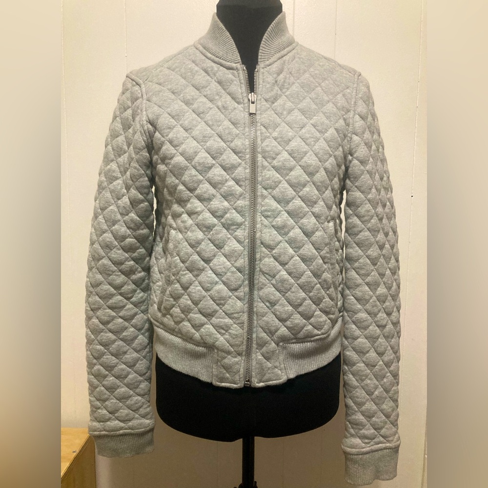 Gap Quilted Jersey Zip Up Jacket size S